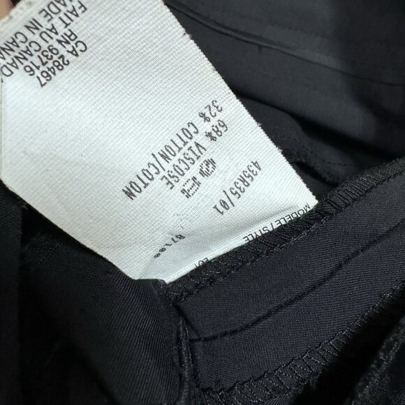 Marisa Minicucci Pants Black Pockets Women’s Size 8 - Picture 8 of 12